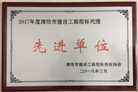 点击查看详细信息<br>标题：2017年度招标代理先进单位 阅读次数：1963
